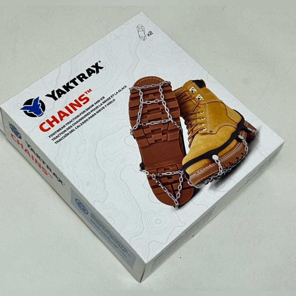 YAKTRAX CHAINS Pair of Rubber Overshoes Pull-on Winter Walking Safety Traction